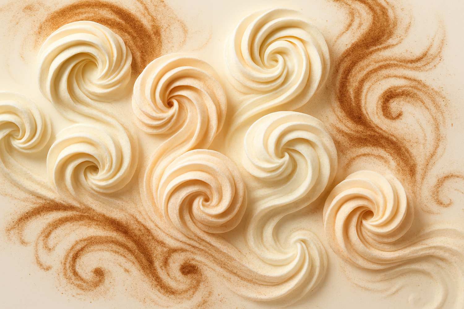 marshmallow swirls with cocoa dust 